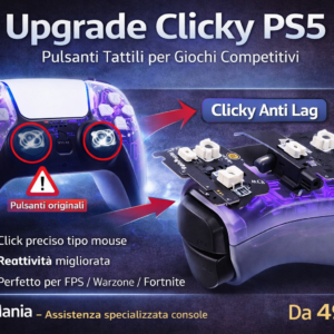 Upgrade Clicky PS5 – Pulsanti Tattili Controller DualSense Anti Lag